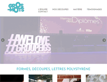 Tablet Screenshot of gros-mots.com